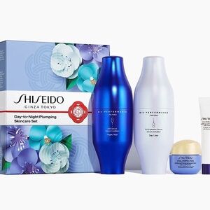 Shiseido Bio-Performance Skincare Set in Blue and White